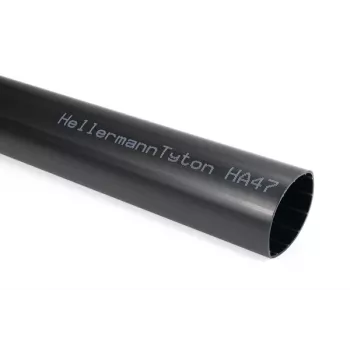 HellermannTyton 321-20680 Adhesive-Lined Heat Shrink Tubing, 68 mm, 3.5:1, Black, 1 m
