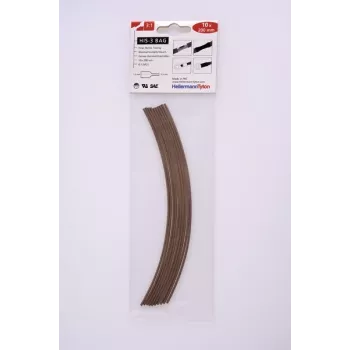 HellermannTyton Heat-Shrink Tubing Set HIS-3, 3:1 Shrink Ratio, 90 Pieces, 8 Diameters, 7 Colours, 100 mm Lengths 308-30163