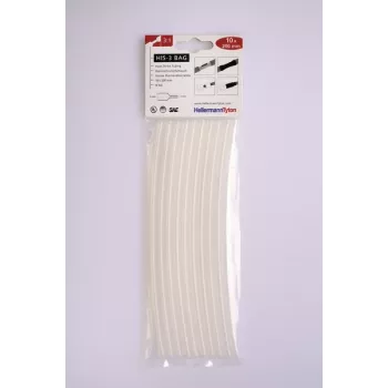 HELLERMANNTYTON HIS-3 3:1 Heat-Shrink Tubing Assortment, 127 Pieces, Black 308-30615