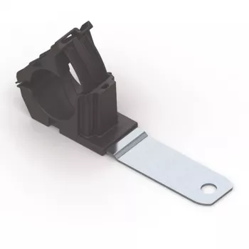HellermannTyton RCC180LM12 Reusable Screw Cable Clamp, max. Bundle 36 mm, Black, PA66/Steel/Zinc, 140 Pcs. 151-01482
