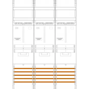 F-TRONIC meter panel 3-panel Z31B H=1050mm 3-3.HZ 7141305