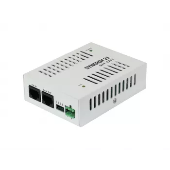 SYNERGY21 S21-3702 PoE+ to 24V DC Constant Voltage Driver, 24W, IEEE 802.3at, RJ45 Input, Screw Terminals