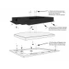 ALLNET 21 inch Touch Display Tablet Bezel for Mounting Frame, Black ALLTCover21WBv1