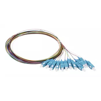 SYNERGY21 SC single-mode OS2 fibre optic pigtail, 9/125µm, G.657.A2, 2m, 12-Pack, coloured S215686V1