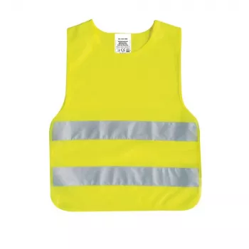 IWH 453502 Children's Hi-Vis Vest EN 1150, Fluorescent Yellow, Hook-and-Loop Fastening, Unisex