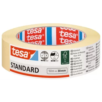tesa 05087 painter's masking tape 50 m x 30 mm yellow 05087-00000-03