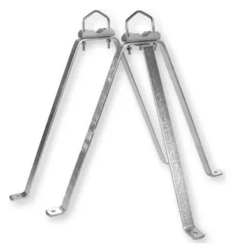 WEISS MHZ5060 wall bracket set steel 50cm white (39065)