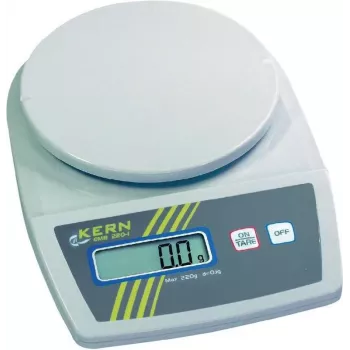 Kern EMB 2200-0 Portable Precision Scale, 2.2 kg Capacity, 1 g Readability, Battery or Mains Operation