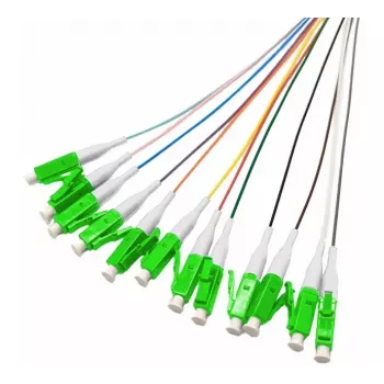 Tecline OM5 LC/UPC Fibre Optic Pigtails, 12-Pack, 2.0 m, Colour-Coded 20500018