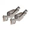 IWH 19032 Charging Clips 25A Battery Terminal Clamps, Positive & Negative, Spring-Loaded, 1 Pair