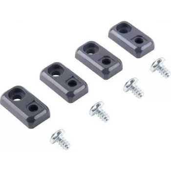 BOPLA Bobuce Wall Mounting Bracket Set, Polycarbonate, Graphite Grey RAL 7024, 4 Pieces 96510004