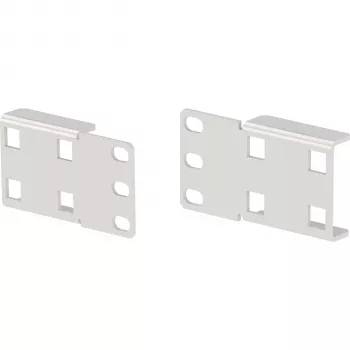 EFB PRO-PDU01.GR PDU Mounting Bracket Set, 1 U, RAL 7035 Light Grey, 2 Pieces
