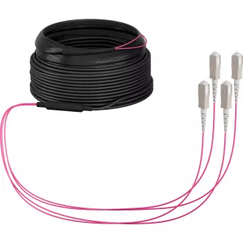 EFB Elektronik OM4 Multimode Fibre Optic Trunk Cable, 4 Fibres, SC to SC, 30 m, LSZH, Dca O8301S30OM4