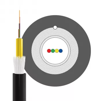 INFRALAN A-DQ(ZN)B2Y OM3 4G (1x4) Fca 2000N Black 5.8mm Fibre Optic Cable A4M3F1