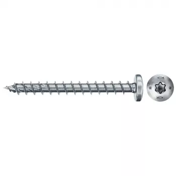 Fischer Power-Fast II CZF 670636 Chipboard Screws 4.5 x 40 mm Pozidriv PZ2 Galvanised Steel, 200 Pieces