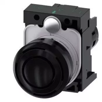 Siemens SIRIUS ACT 3SU1200-6KB10-1AA0 Acoustic Signalling Device, 22 mm Round, Plastic, Black, 24 V AC/DC, IP66/IP67/IP69K