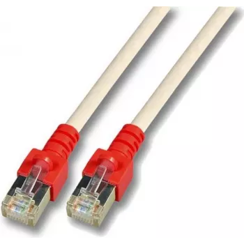 EFB K5450.2 RJ45 Crossover Patch Cable SF/UTP Cat.5e CCA 2m Grey with Red Boot