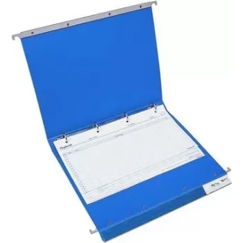 BOI Dokutech Patient File Hanging Folder, 4-Ring Economy Click-Line, Blue, A4, 30 mm Spine 9109-00001-B
