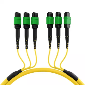 EFB MTPF48MTPFOS2-25-A OS2 Singlemode 48-Fibre MTP APC Patch Cable, 25 m, Yellow