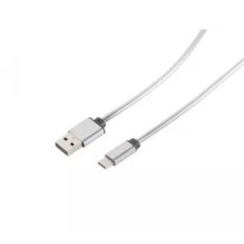 Exertis Connect 39910214 USB-C to USB-A Cable, 1 m, USB 3.2 Gen 1, Silver