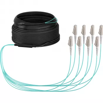 EFB Elektronik Trunk Cable U-DQ ZN BH OM3 8G 1x8 LC-LC 10m Dca LSZH O8322S10OM3