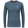 Salewa Cristallo Warm AMR Long-Sleeve Thermal Underwear - Dark Denim, L