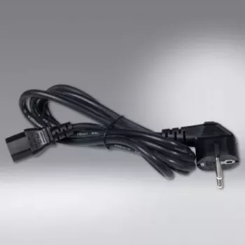 SCHÄFER IT SYSTEMS Power Cable IEC 60320 C13 to CEE 7/7 Schuko, 2 m, Black 6763200