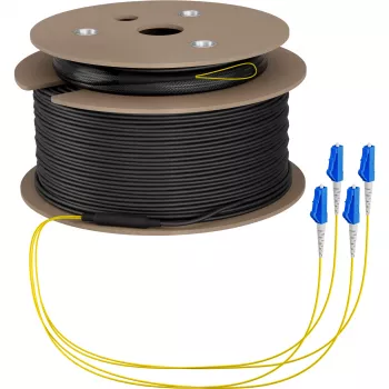 EFB Elektronik Trunk Cable U-DQ ZN BH OS2 4E 1x4 LC-LC 150 m Dca LSZH G675A1 - 150 m O8303S150OS2