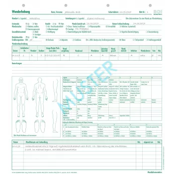 BOI wound documentation sheets, 50 sheets A4 9206-00435N