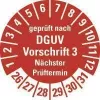 HEIN Industrial Signs DGUV V3 Test Label NP26-31, Round 20 mm, Permanently Adhesive, White, 500/Roll 185658