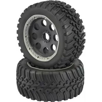 Reely 1:6 Buggy Complete Wheels V-Block 6-Spoke Black 1 Pc. (RE-6478860)