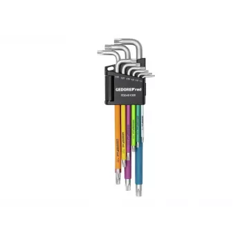 Gedore RED R36401009 Angled Screwdriver Set TX, 9-Piece, T10-T50 (3301333)