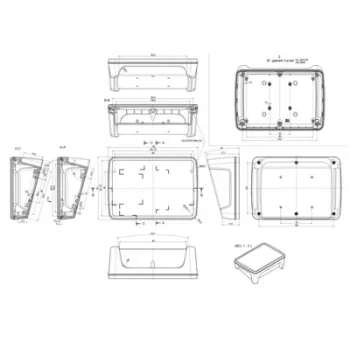 Bopla BoPad BOP 7.0 P-9016-SET Display Enclosure 215 x 150 x 75.7 mm ABS White RAL 9016 35107076.HMT1