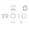 Bopla BoPad BOP 1212 P-9016-SET Display Enclosure 122 x 118 x 57.60 mm ABS White (RAL 9016) 35112076.HMT1