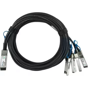 BlueLAN 980-9I48H-00C003 Compatible QSFP28 to 4x SFP28 Passive Copper Breakout DAC Cable, 3m, 100G to 4x25G 980-9I48H-00C003-BL