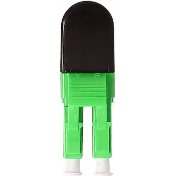 BLUELAN BlueOptics Fibre Loopback Adapter OM5 50/125µm Multimode LC/UPC Duplex, Lime Green, Ceramic Ferrule, -40°C to +85°C (BOLBLCOM5)