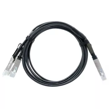 BlueLAN 400G QSFP-DD to 4x 100G QSFP56 Direct Attach Breakout Cable, 2m, Passive, AWG26, Arista Compatible (CAB-D-4Q-400G-2M-BL)