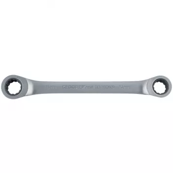 GEDORE red double ring ratchet spanner, straight, 8x10 mm (R07400810)