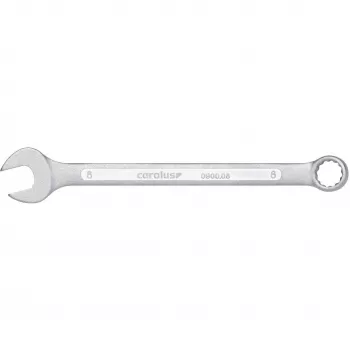 GEDORE red ring combination spanner 8 mm, length 110 mm, chrome vanadium steel, matt chrome-plated (R09100080)