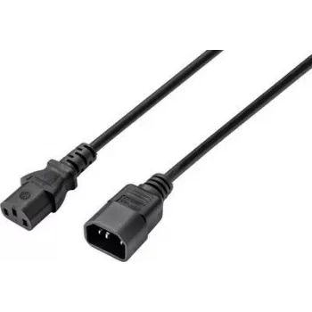 Sygonix SY-5044234 Appliance Extension Cable, C14 to C13, 3.5 m, Black