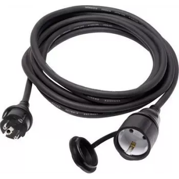 SYGONIX SY-5044440 Extension Cable 16 A Black 5 m