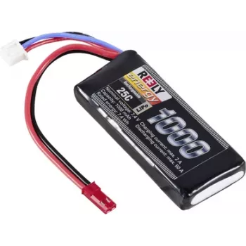Reely LiPo Battery 7.4V 1000mAh 2S 25C Softcase with BEC Connector RE-7849758