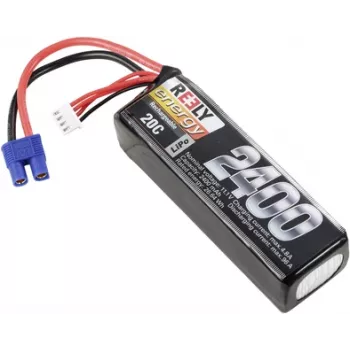 Reely LiPo Battery 11.1V 2400mAh 3S 20C Softcase EC3 (RE-7853469)