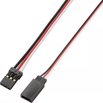 Reely Servo Extension Cable 10-Pack 100 cm Flat 0.14 mm² JR/Futaba Plug to Socket (RE-6992157)