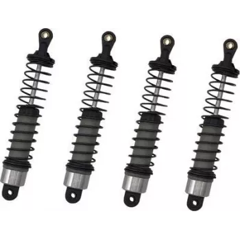 Reely RE-7409313 Oil Pressure Shock Absorber (2 Pieces, 1:10 RC, 93 mm, Aluminium, Blue)