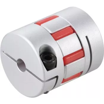 Reely Rigid Shaft Coupling for 6 mm Shaft, Outer Diameter 30 mm, Aluminium, Silver (RE-8660205)