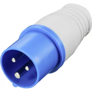 Sygonix SY-5806886 CEE Caravan Plug 16 A 3-Pole 250 V AC IP44 Blue