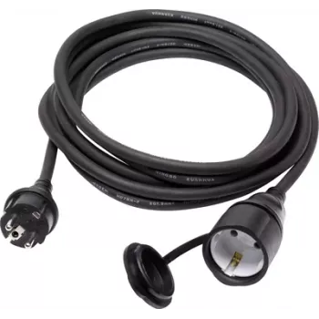 Sygonix SY-5044438 Extension Cable 16 A Black 3 m