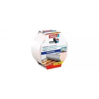 Tesa 55731 Removable Flooring Adhesive Tape Set, 10 m x 50 mm, 6 Rolls, Transparent 55731-00500-11