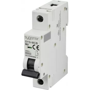 Sygonix SY-6437976 SYG-MCB 1P/B2/6KA Miniature Circuit Breaker 1-pole 2 A 240 V/AC